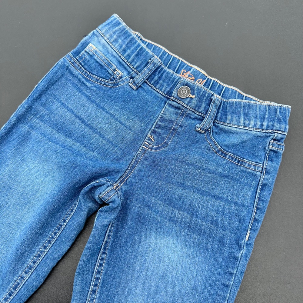 Studio V Vigoss Skinny Jeans‎ Girls Size 8 Blue Elastic Waist Stretch